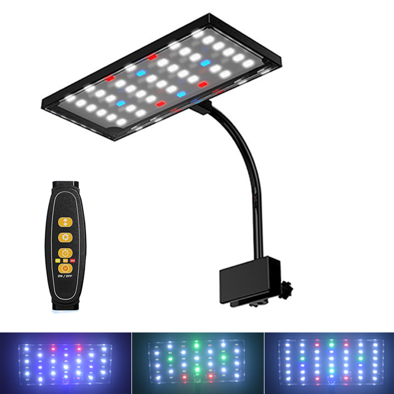 Led Planted Tank Light - USB水槽用LEDライト フルスペクトラム 水生植物育成ランプ 魚水槽用 明るさ調整可能 調光機能付き