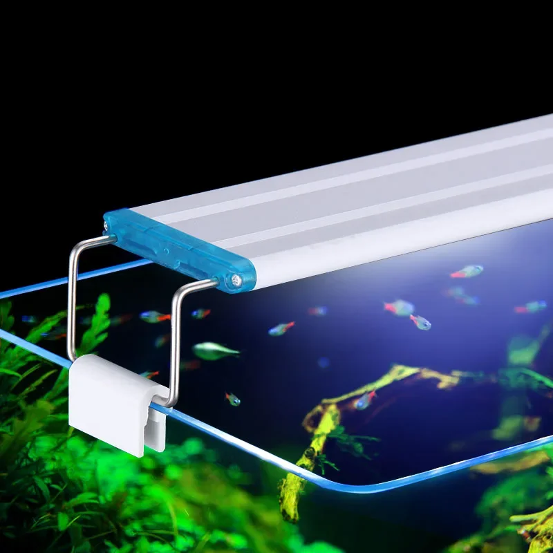 Led Planted Tank Light - 18-75 センチメートルスーパースリム LED 水族館照明水生植物ライト拡張可能な防水クリップオンランプ水槽 90-260V