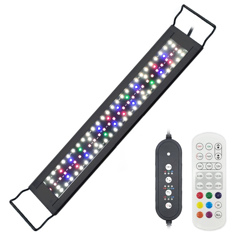 Aquarium Plant Grow Light - LED水槽ライト フルスペクトル 水草・サンゴ礁水槽用ランプ 調節可能な日の出・日没ライト 魚鉢ランプ 水槽照明