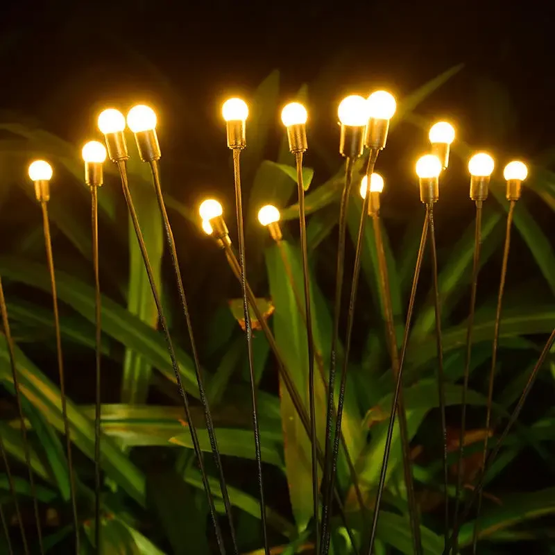 Led Planted Tank Light - 屋外ソーラーパスウェイライト 防水 6/8/10ヘッド LED電源 ゆらめく蛍ライト スターバースト