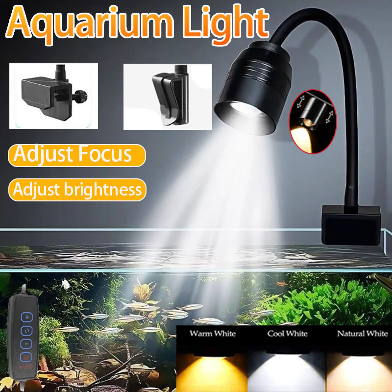 Led Planted Tank Light - USB水槽ライト照明植物育成ライト超薄型LED 3W水生植物照明防水クリップオンランプ水槽用