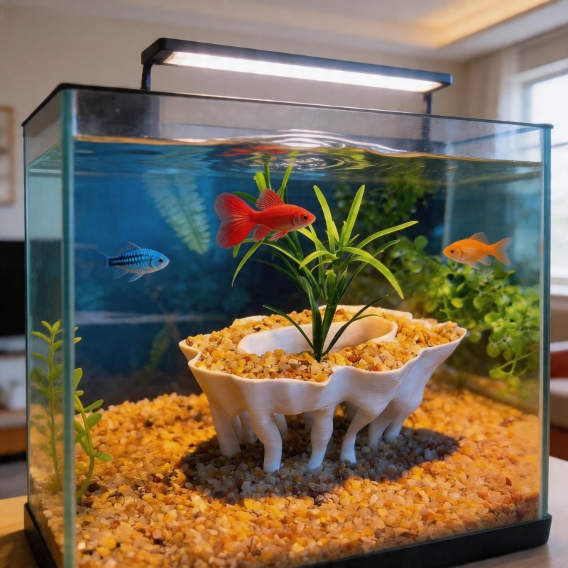 Aquarium Plant Roots - 3Dプリントされた木の根の形をした水槽用植物、植木鉢も水槽の装飾として使用可能