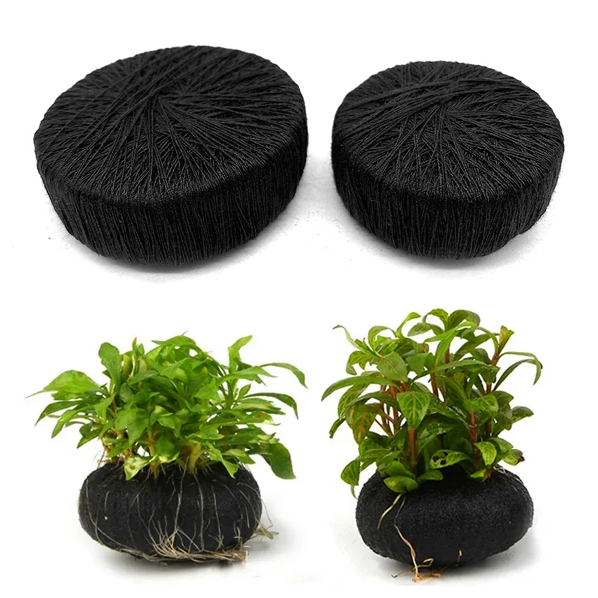 Aquarium Plant Roots - 黒い水槽の装飾,水生植物の根のための水生草の植え付け,栽培,保護,水族館の装飾,5個
