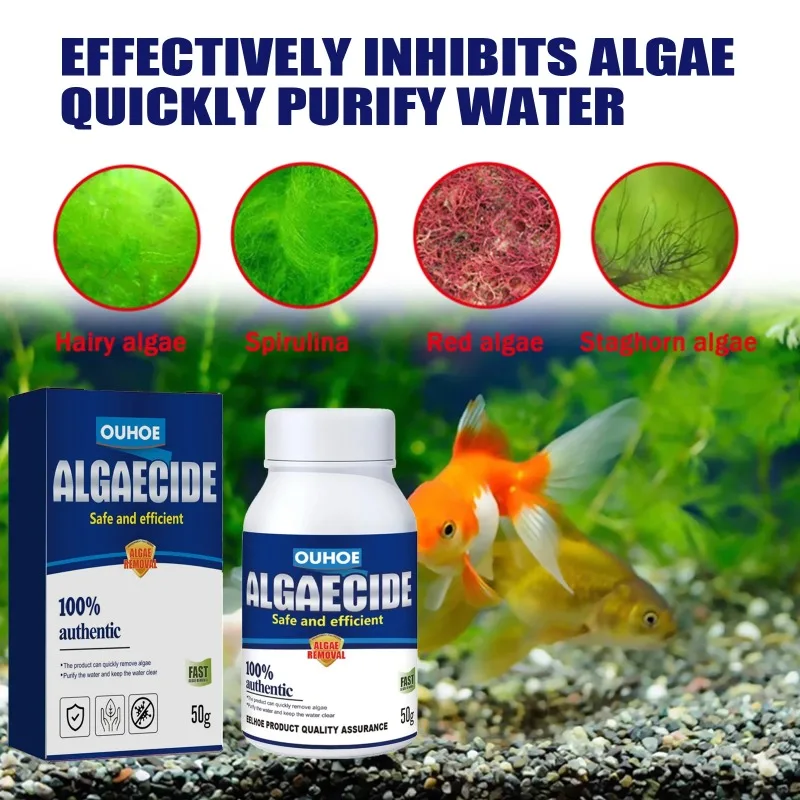 50g高効率藻類駆除剤、水槽・池の藻類・苔の抑制、緑水減少、 - Planted Aquarium Supplies のレビューと価格
