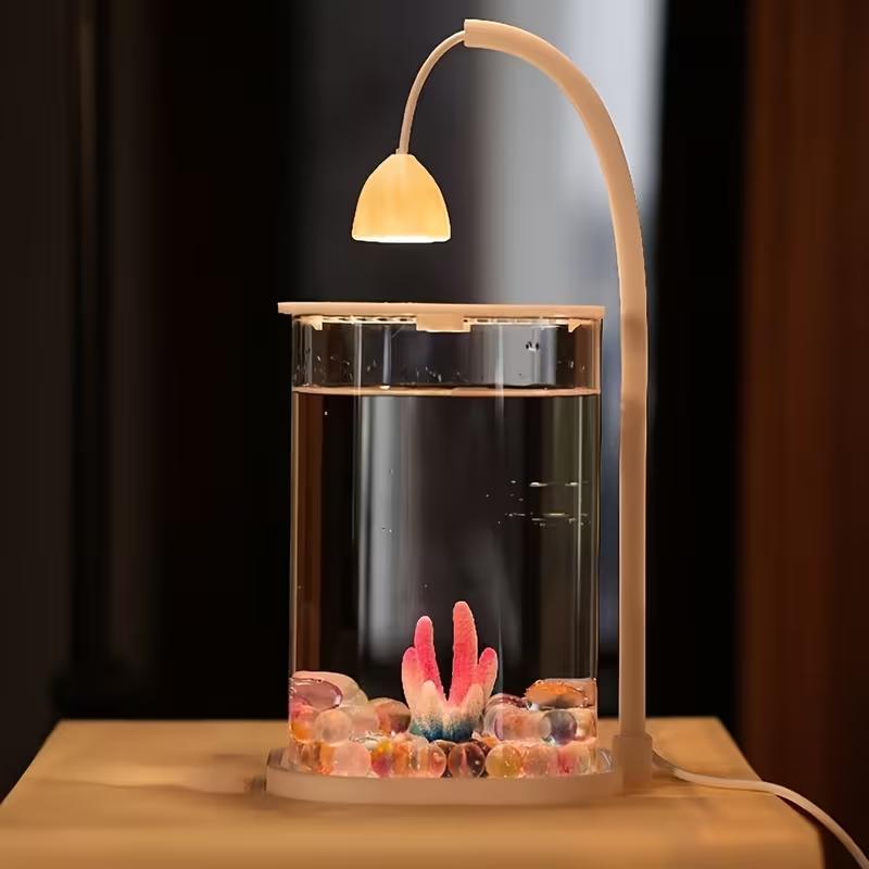 360 °   パノラマクリアデスクトップ水槽 ミニアクアリ - Planted Aquarium For Betta のレビューと価格