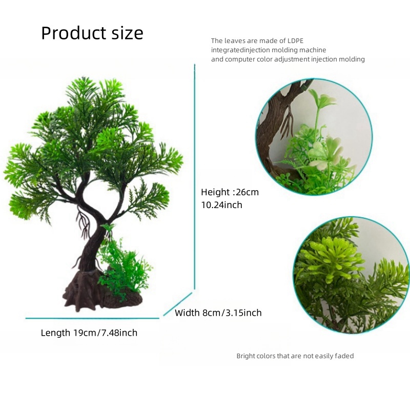装飾的な人工植物,木,DIY,魚のタンク,イスラムの植物の草 - Aquarium Plant Roots のレビューと価格