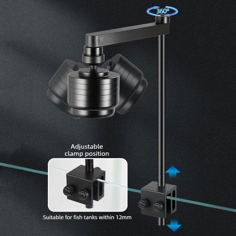 水槽ライト LED 3 色防水調整可能な水族館ランプクリップ - Led Planted Tank Light のレビューと価格