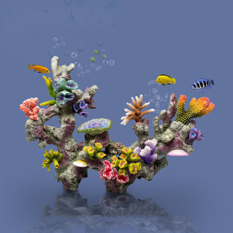 ベトタフィッシュボウルの装飾品大きな珊瑚リーフストーン島ペッ - Planted Aquarium For Betta のレビューと価格