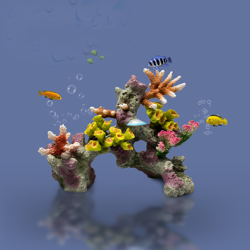 ベトタフィッシュボウルの装飾品大きな珊瑚リーフストーン島ペッ - Planted Aquarium For Betta のレビューと価格