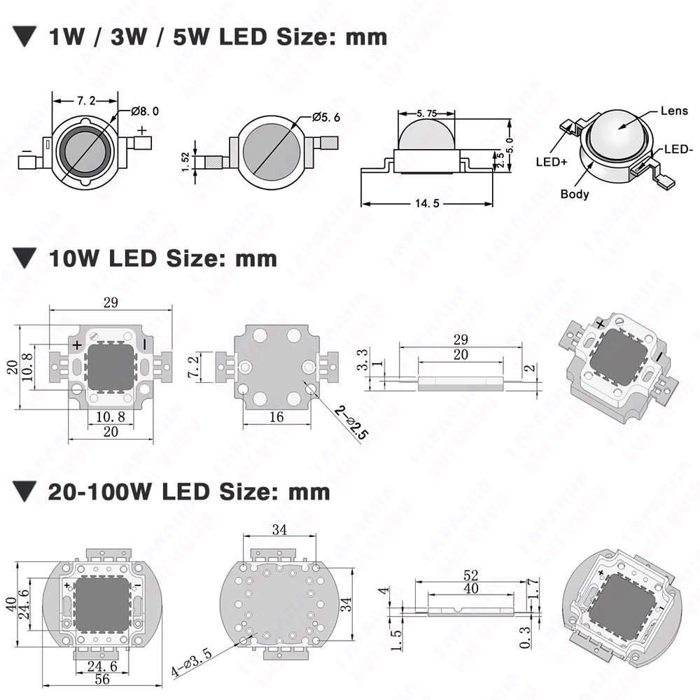 1W 3W 5W 10W 20W 30W 50W 100W  - Aquarium Planted Seeds のレビューと価格