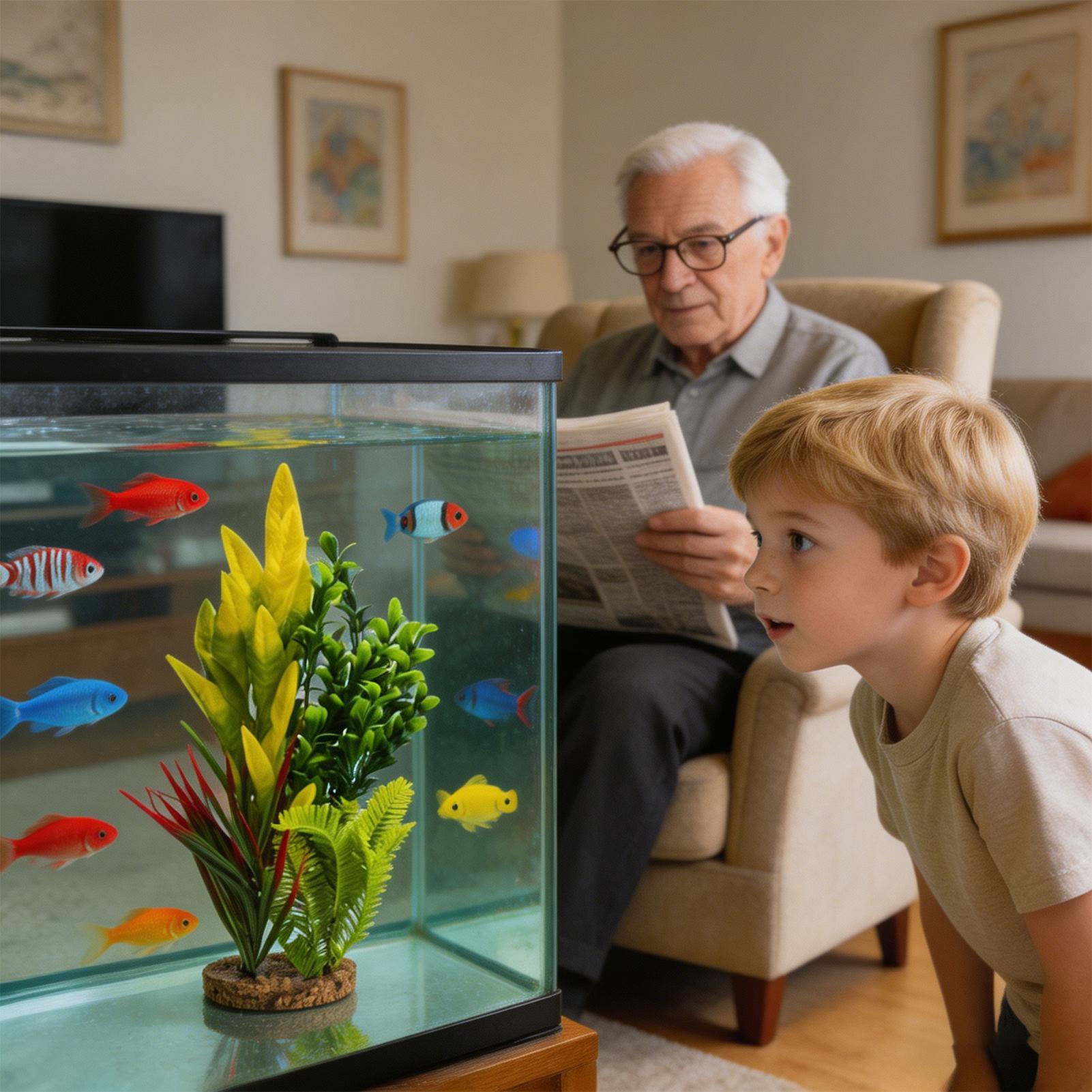 水槽植物 人工エビ水槽装飾 ベタ水槽装飾 繁殖者、趣味家、初 - Planted Aquarium For Betta のレビューと価格