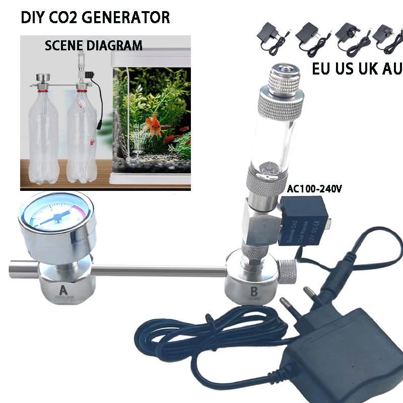 水槽DIY CO2発生器システムキット CO2発生器、ソレノ - Aquarium Plant No Co2 のレビューと価格