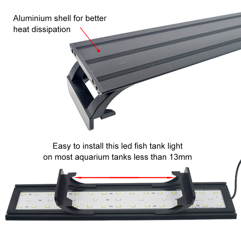 園芸用LEDライト,16〜64cm,魚の水耕植物栽培用,タイ - Aquarium Plant Grow Light のレビューと価格