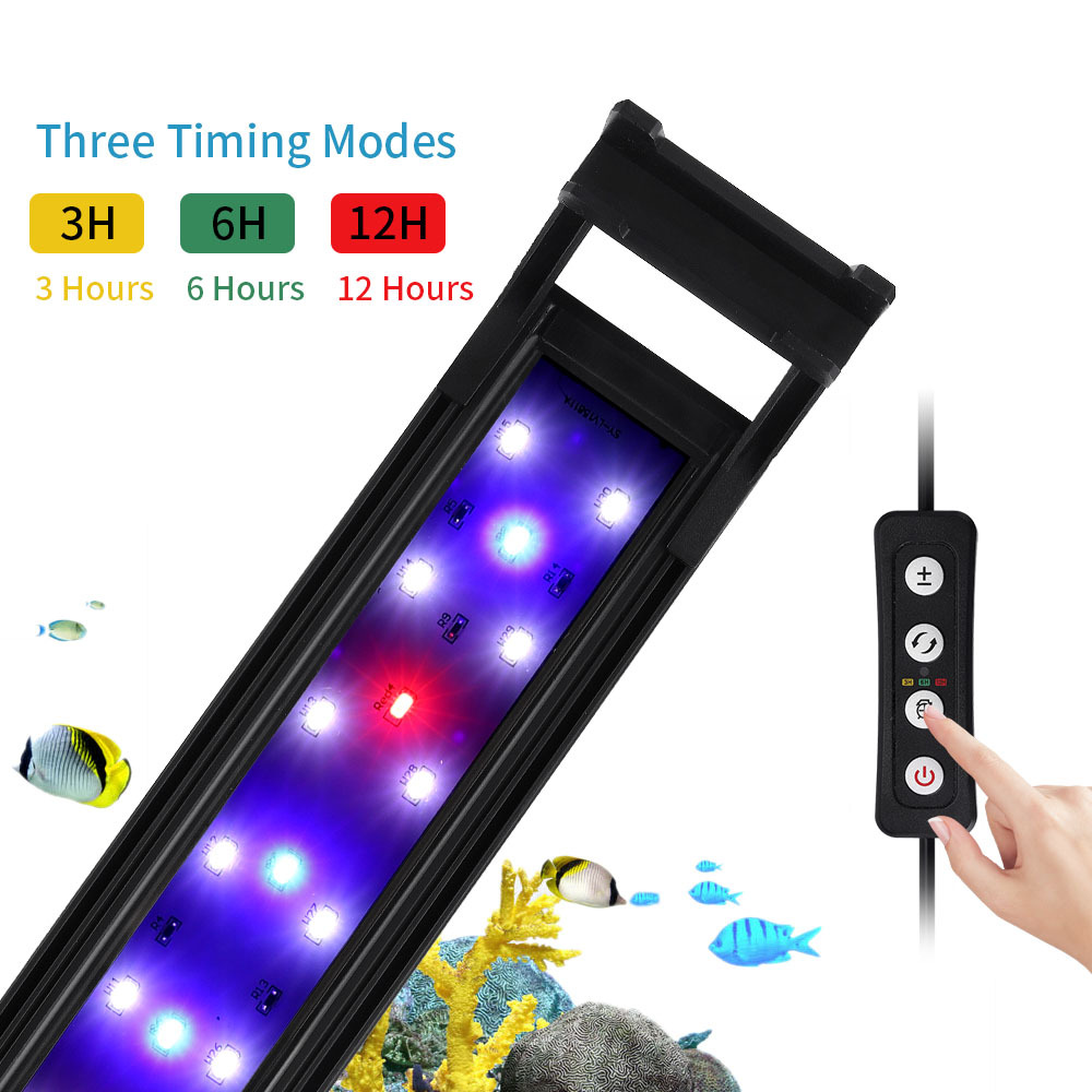 水槽ブラケットライトの明るさ調整可能、水槽ライトの照明効果、 - Aquarium Plant Grow Light のレビューと価格