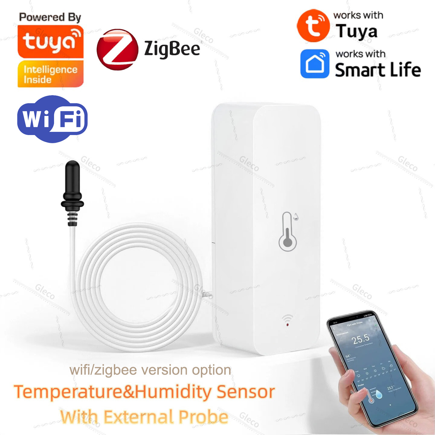 Tuya Wifi Zigbee 温度と湿度センサー 外部プ - Planted Aquarium Supplies のレビューと価格