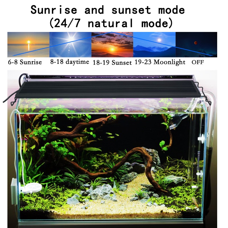 LED水槽ライト フルスペクトル 水草・サンゴ礁水槽用ランプ - Aquarium Plant Grow Light のレビューと価格