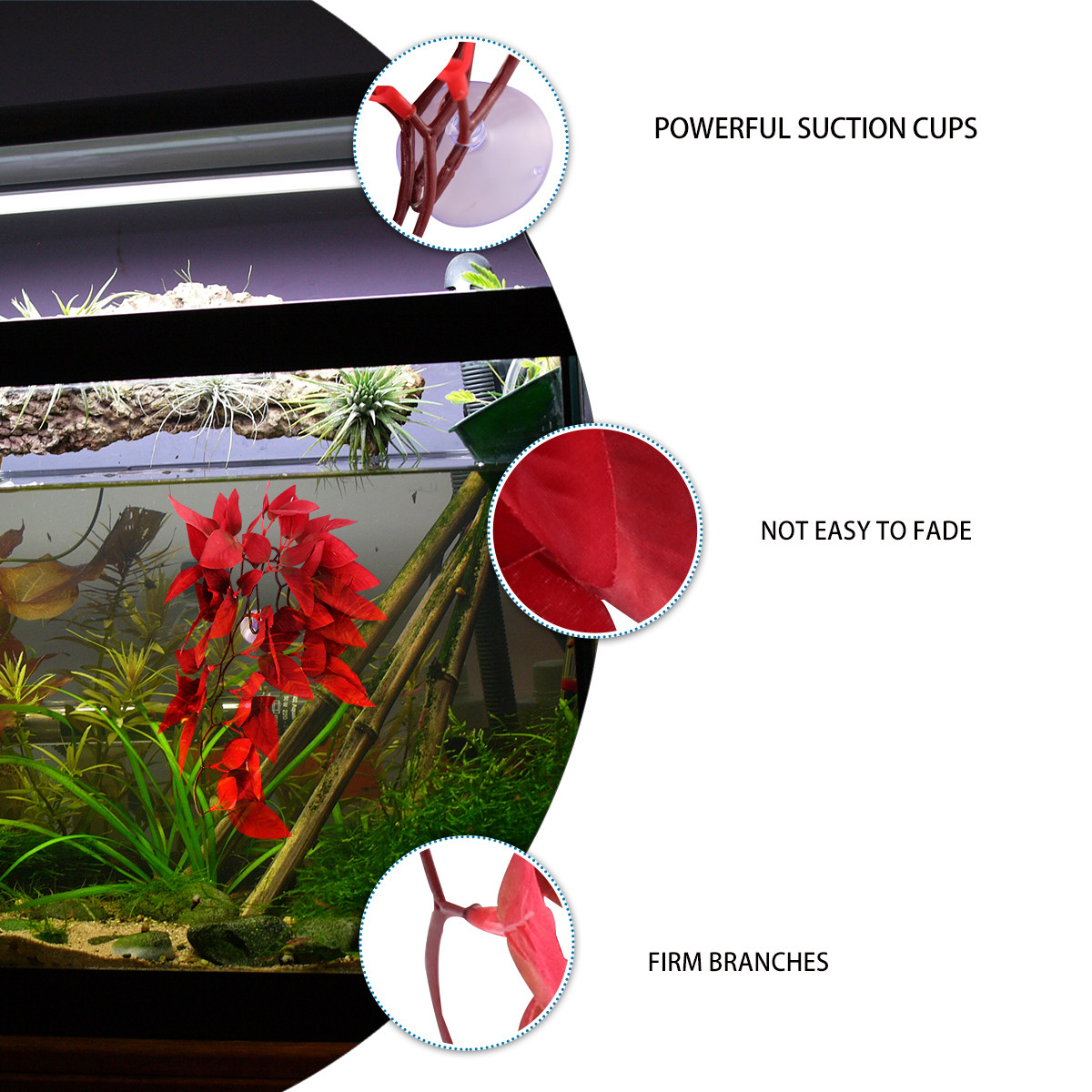 リアルな樹脂製水槽用植物、魚タンク装飾用、本物のような人工水 - Planted Aquarium For Betta のレビューと価格