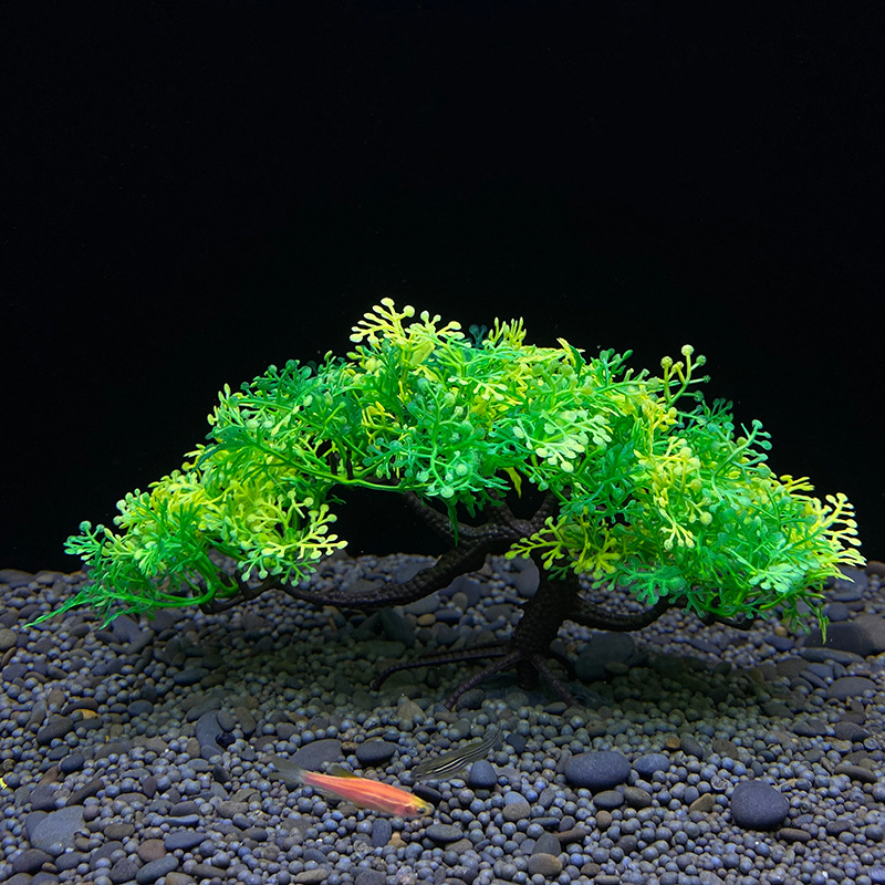 水槽用盆栽、植物、水槽装飾、人工植物、花飾り、ベータ金魚装飾 - Aquarium Planted Seeds のレビューと価格