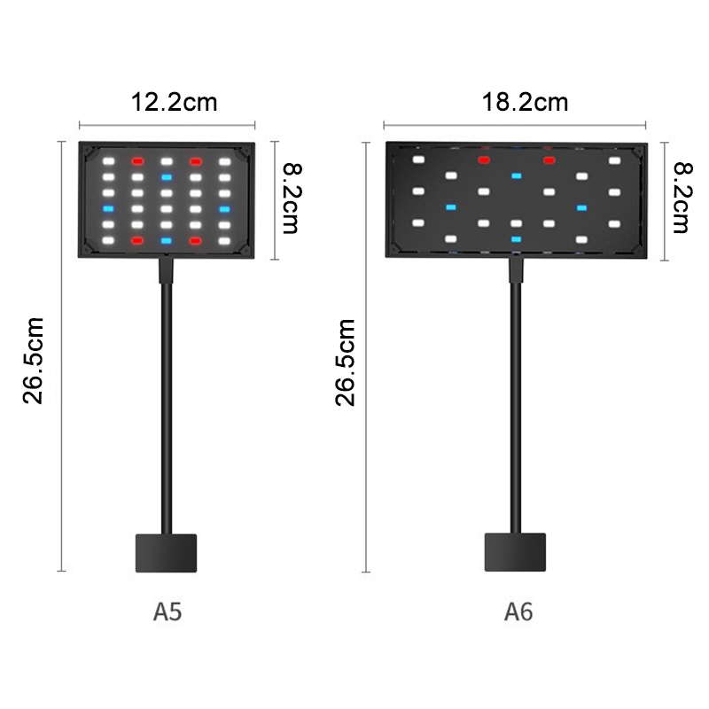 水族館 USB LED ライトフルスペクトル水生植物成長ラン - Led Planted Tank Light のレビューと価格
