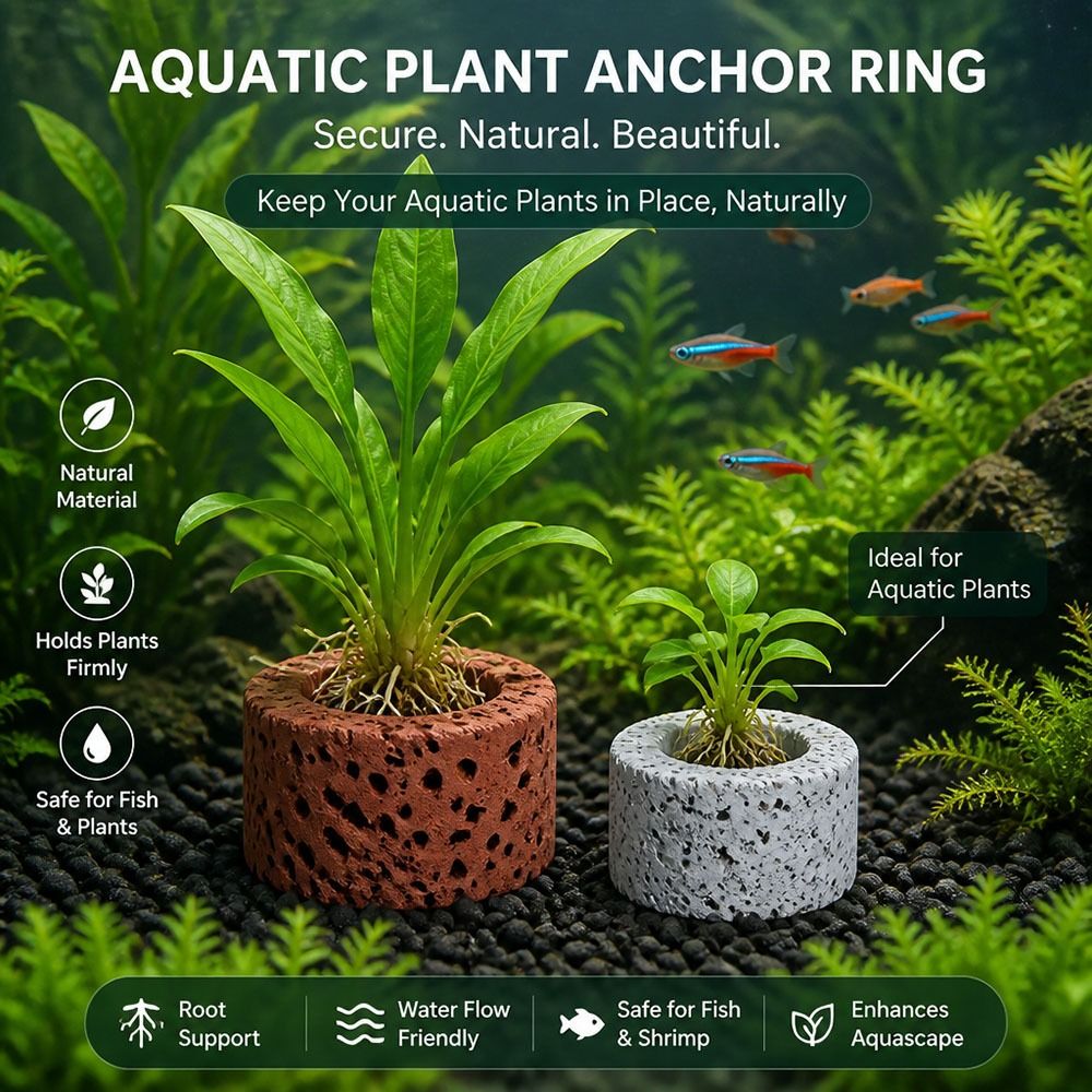 10 個の加重リング水生植物固定リング基材リング写真に示され - Planted Aquarium Pictures のレビューと価格
