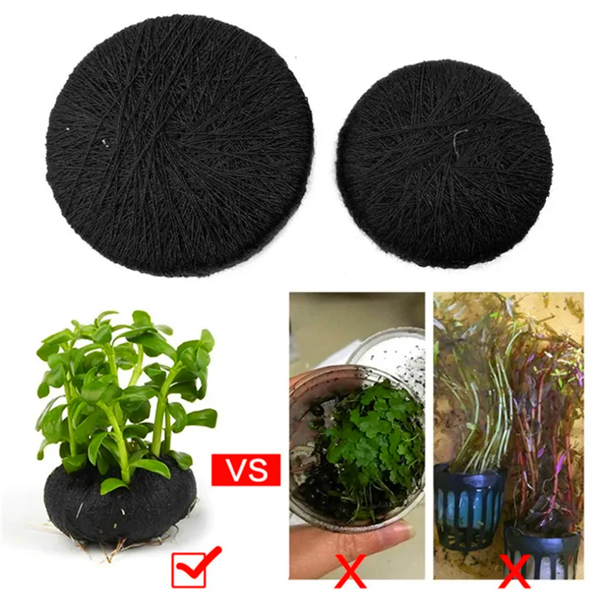 黒い水槽の装飾,水生植物の根のための水生草の植え付け,栽培, - Aquarium Plant Roots のレビューと価格